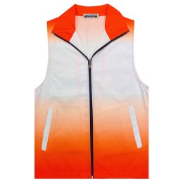 Online ordering lapel vest jacket design zip gradient vest jacket outdoor activity vest jacket 200G SKV037 Online ordering lapel vest jacket design zip gradient vest jacket outdoor activity vest jacket 200G SKV037
